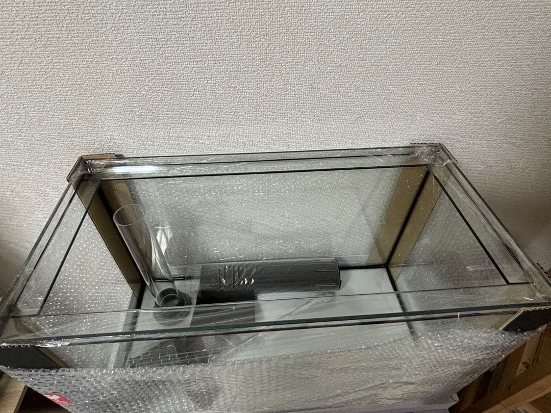 【引取り限定】60cm オーバーフロー水槽セット 濾過槽 水槽台 フランジ付き