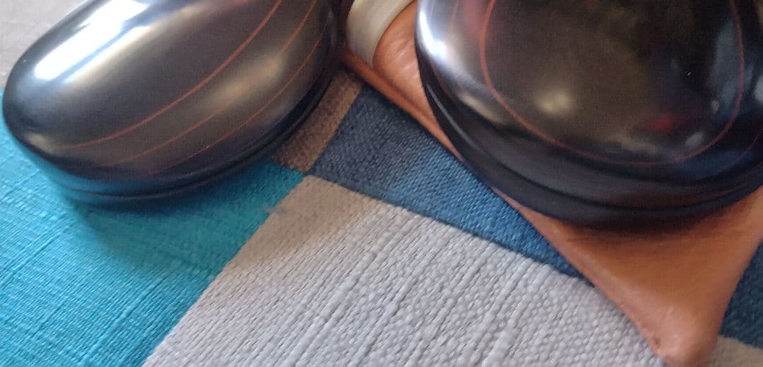 フラメンコ　カスタネット＜デルスール＞赤いラインが美しいベテアダ　フィブラ6号