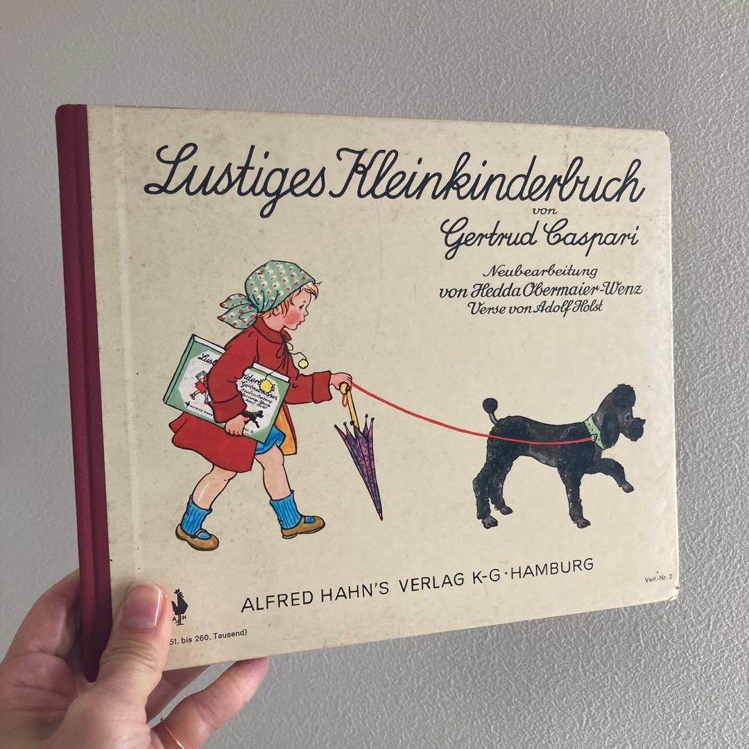 L954洋書古書 1950年代発行　装丁がとっても可愛いドイツのアンティーク絵本