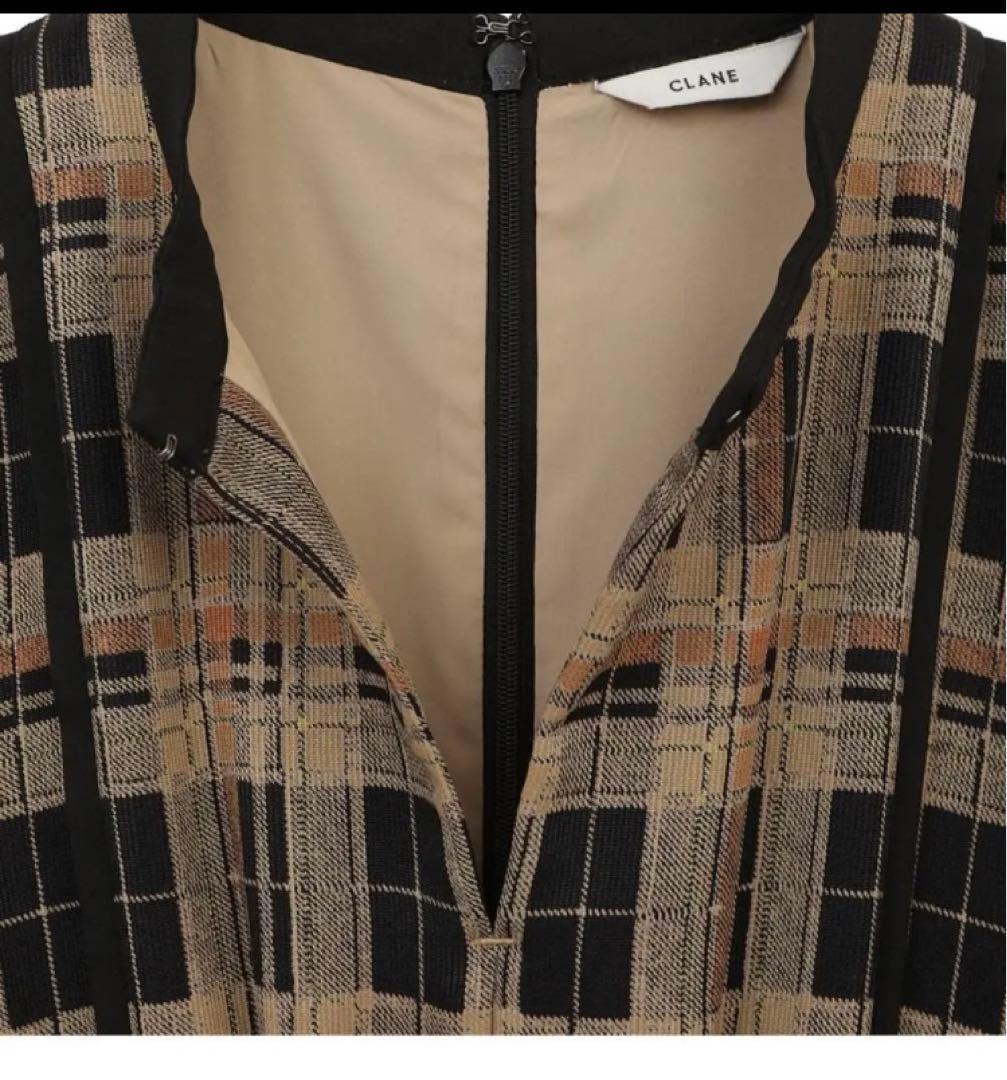 ワンピース CLANE CHECK PIPING ONE PIECE