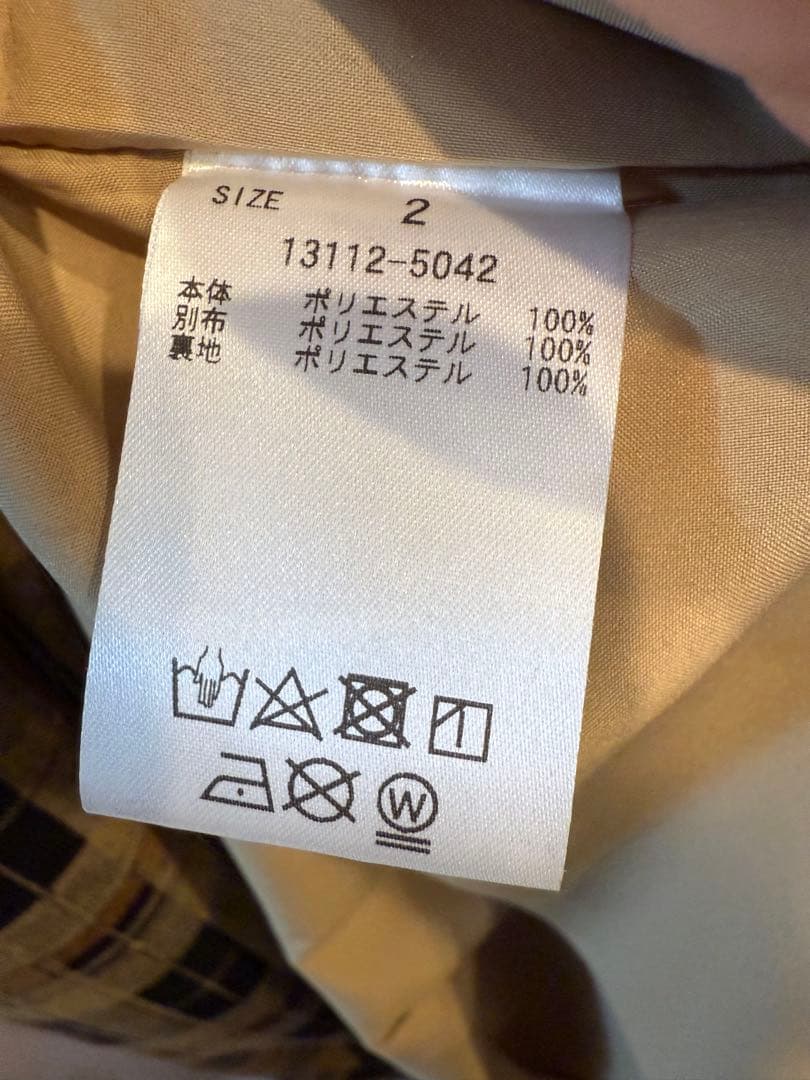 ワンピース CLANE CHECK PIPING ONE PIECE