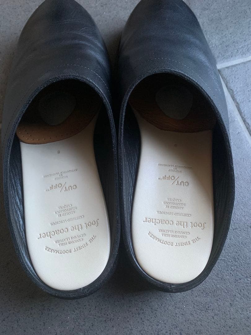 foot the coacher MINIMAL CLOG ブラック 8