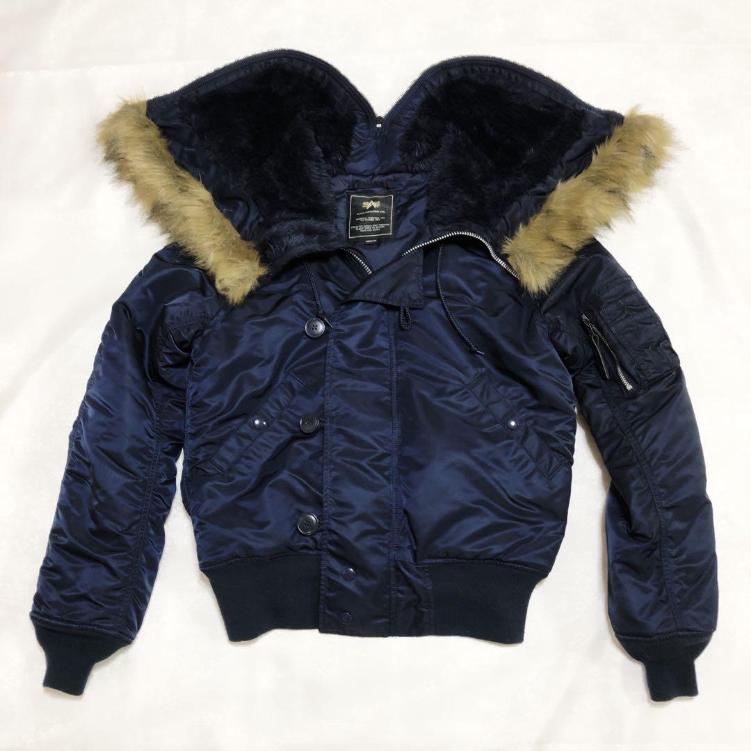 fs！美品 ALPHAアルファインダストリーズ N-2Bフライトジャケット