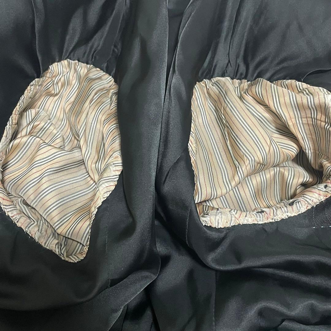 バーバリー 3ピース スーツ ブラック 38L ストライプ セットアップ 紳士