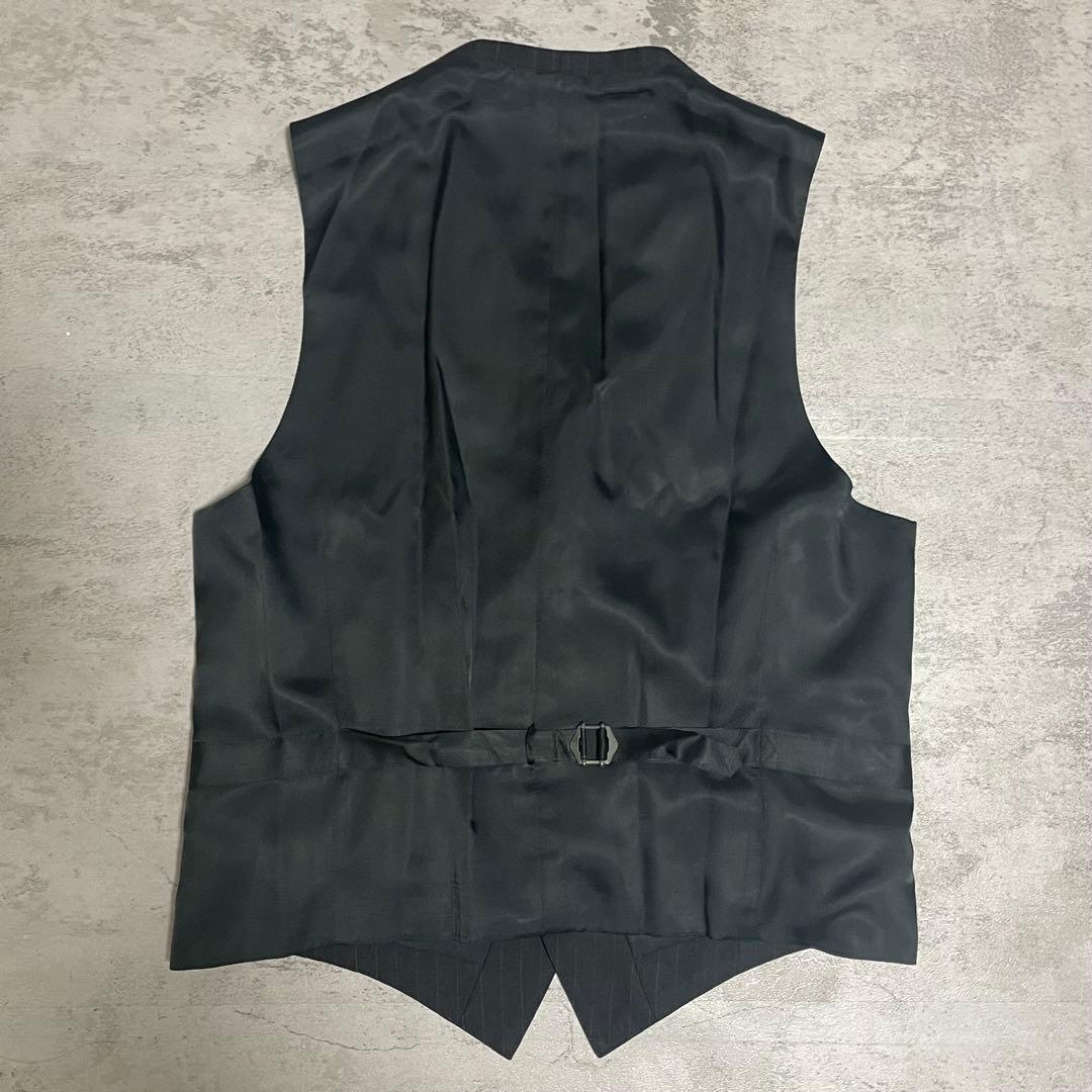 バーバリー 3ピース スーツ ブラック 38L ストライプ セットアップ 紳士