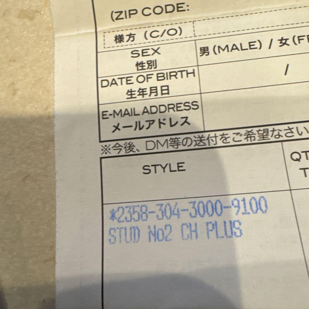 クロムハーツ クロス　ピアス No2 CH PLS/CHプラス