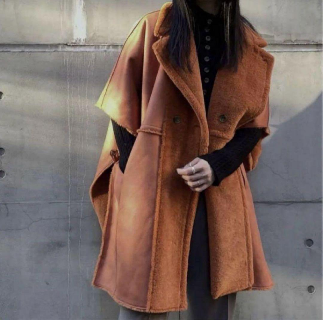 A*様 Ameri　REVERSIBLE BOA PONCHO COAT