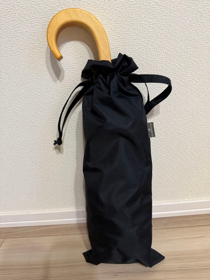 サンバリア100 2段折フリルブラック 木曲がり手元