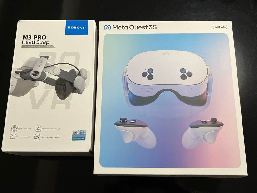 Quest3s 128GB & BOBO VR M3 PROヘッドストラップ