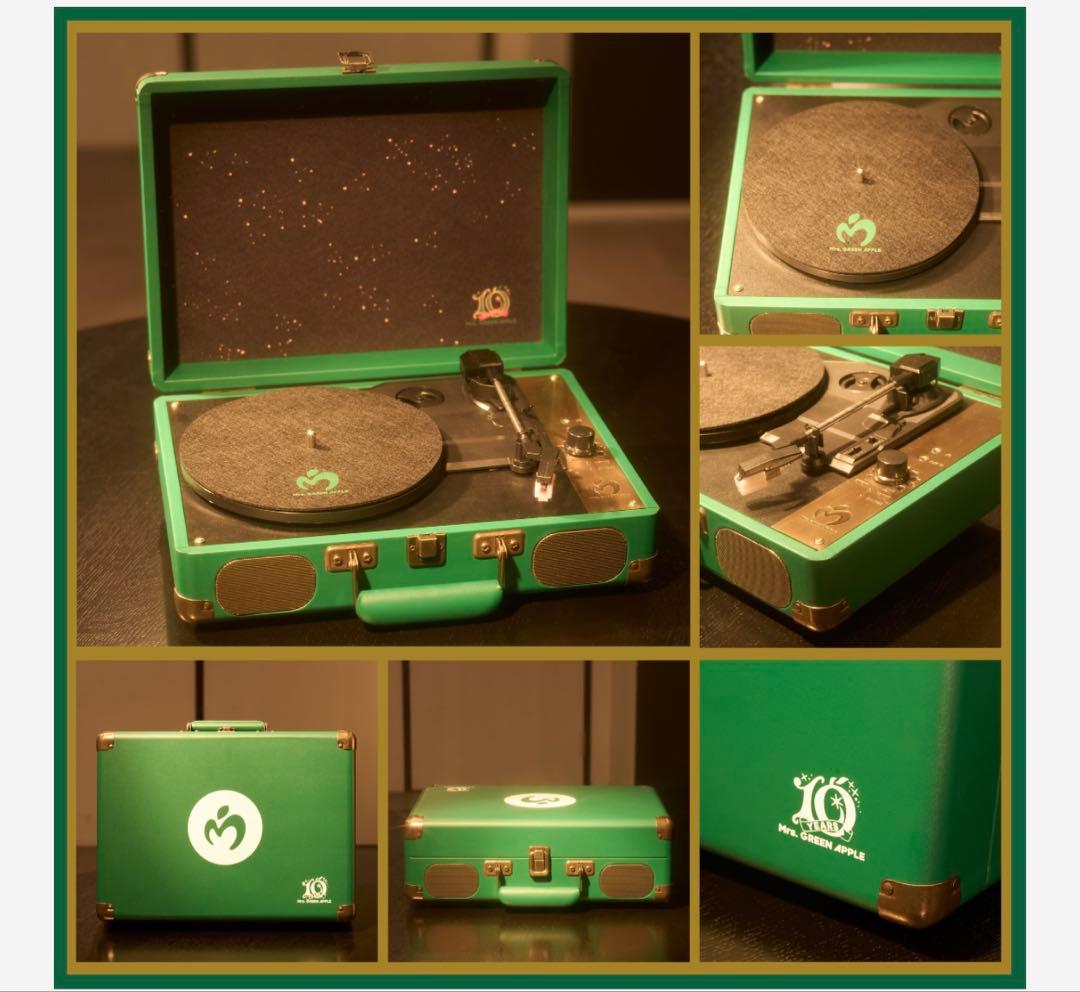 新品未開封レコード2種付ミセスグリーンアップル レコードプレイヤー　Mrs.