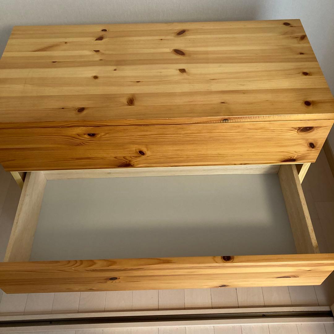 無印良品　パイン材4段チェスト