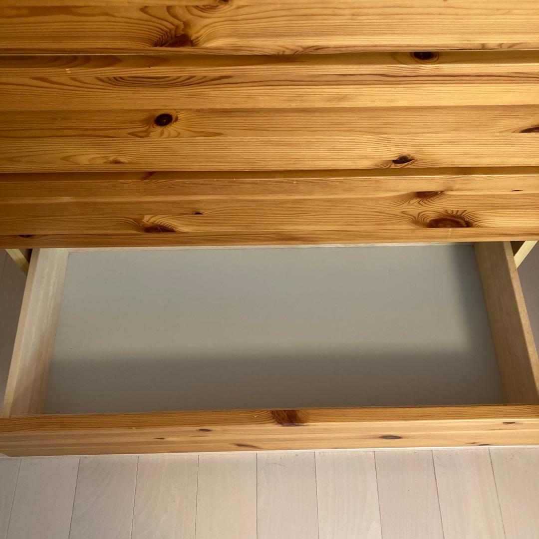 無印良品　パイン材4段チェスト