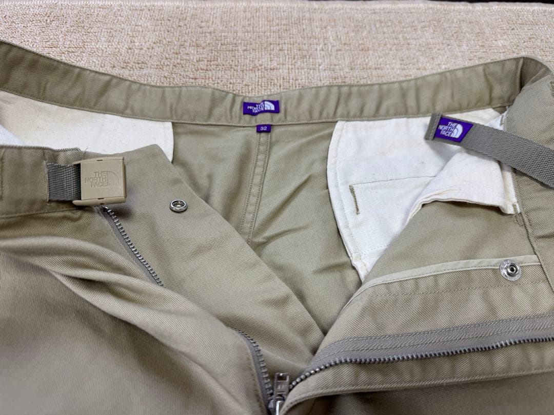 TNFPL チノワイドテーパードパンツ ベージュ 32インチ