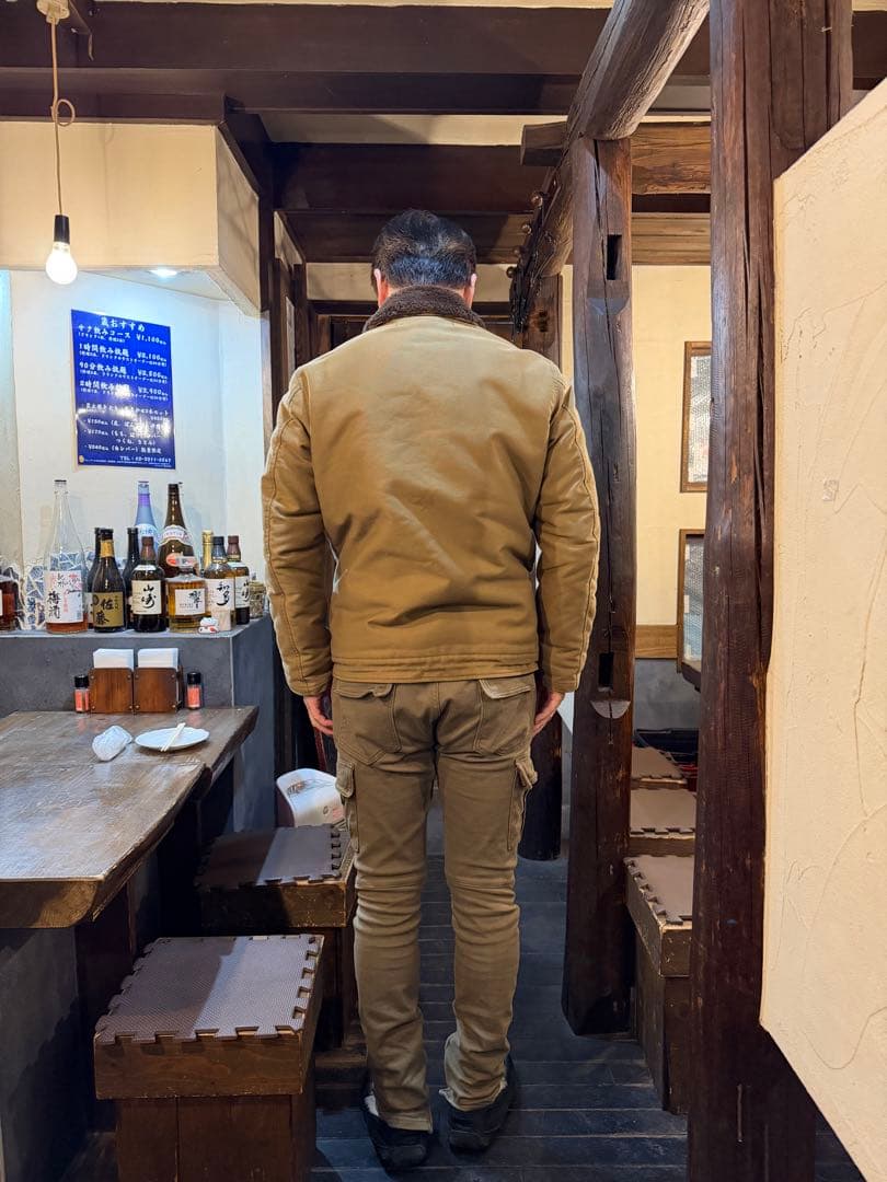 リアルマッコイズ　N1デッキジャケット　アルパカ100% L