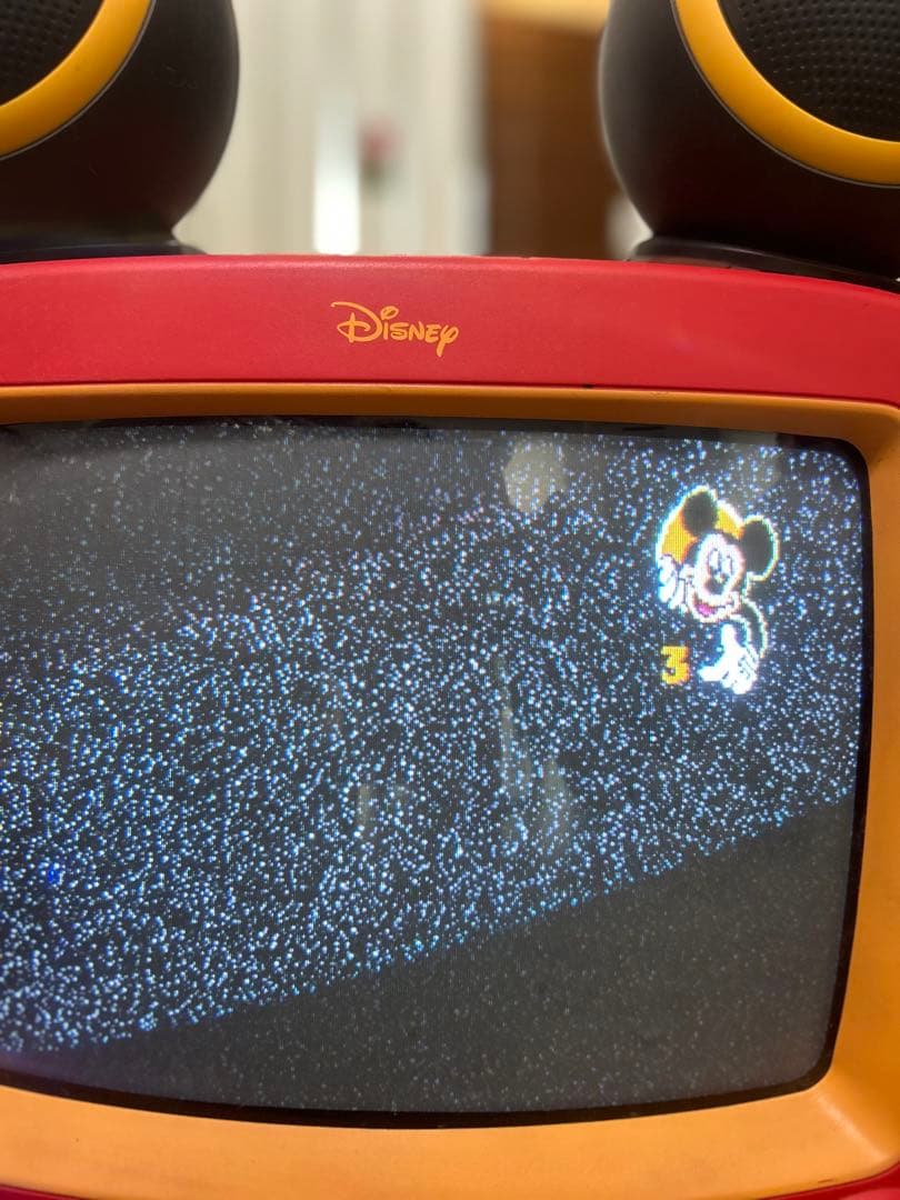 Disney STV-1400J-2 赤いブラウン管テレビ