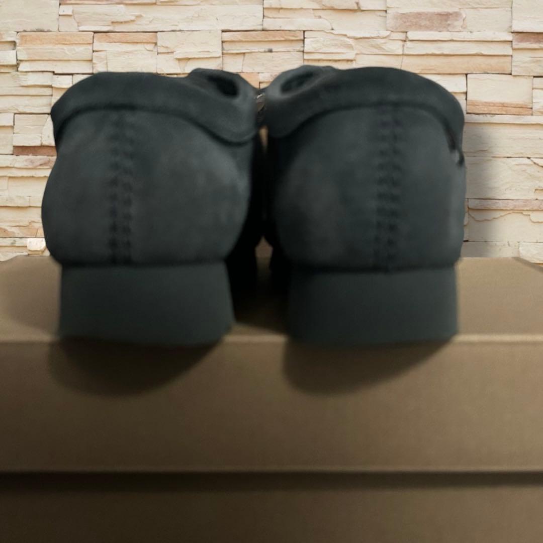 靴 CLARKS WALLABEE GTX BLUE/GREY SUEDE