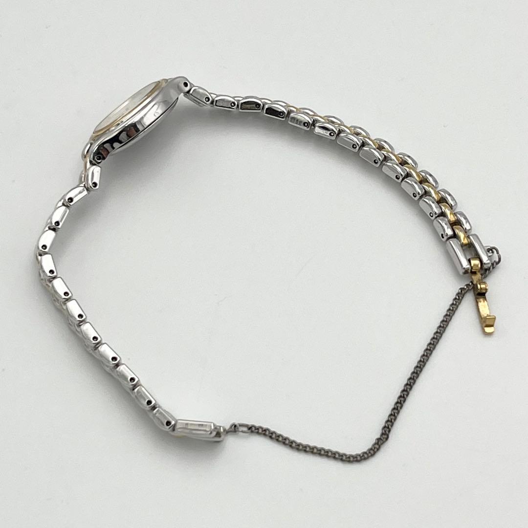 新品電池 SEIKO 1F21-5A00 コンビカラー ホワイト文字盤 腕時計