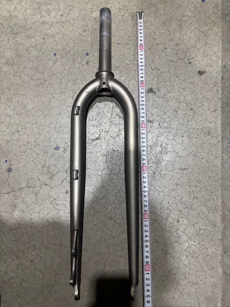 フロントフォーク シルバー リジットフォーク　マウンテンバイク