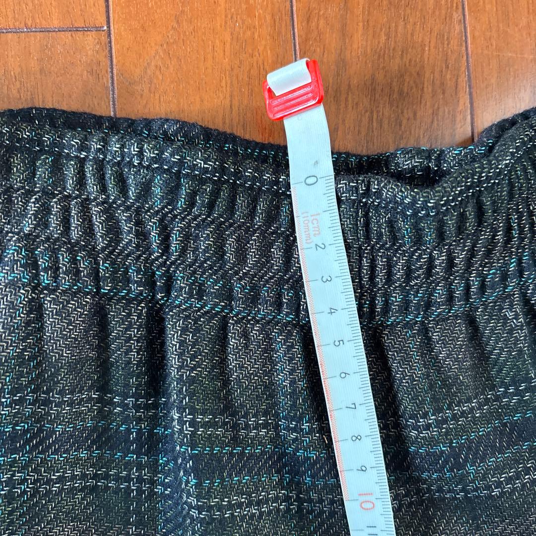 マルジェラ　チェック柄 ゴムウエスト パンツ38サイズ