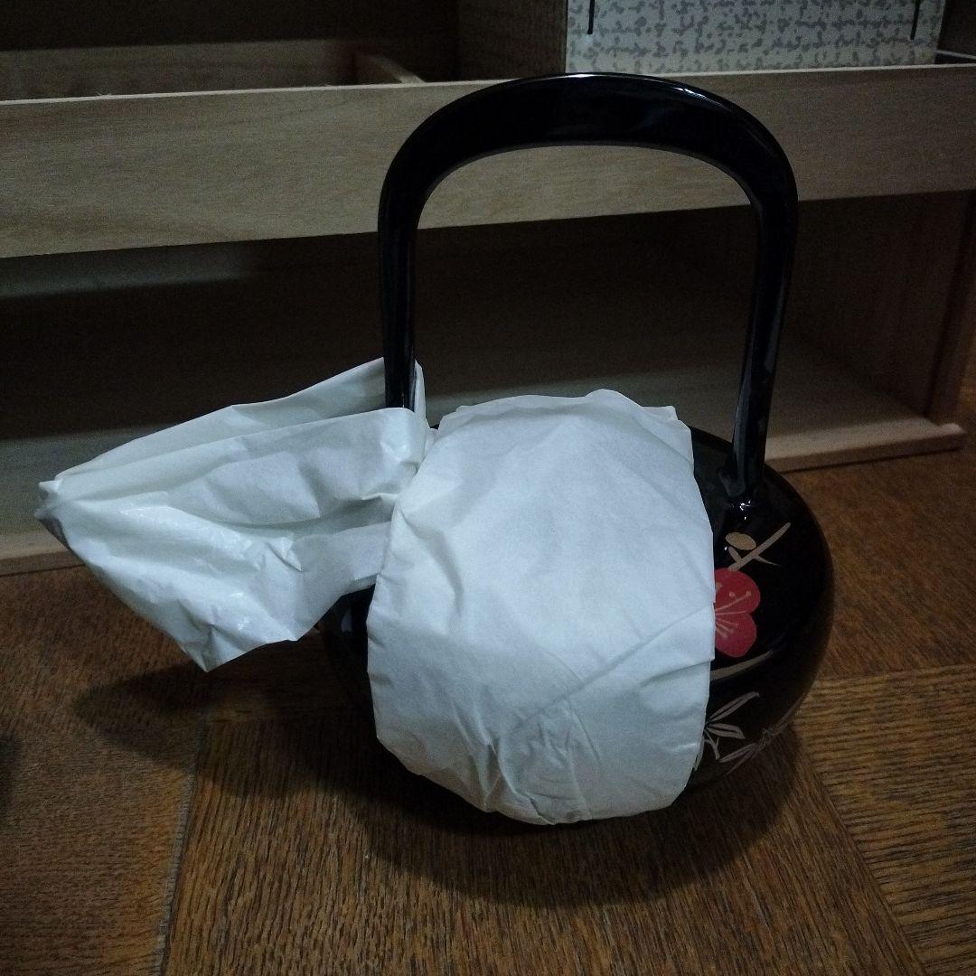 高級会津塗　お屠蘇器　蒔絵師　佐藤長悦