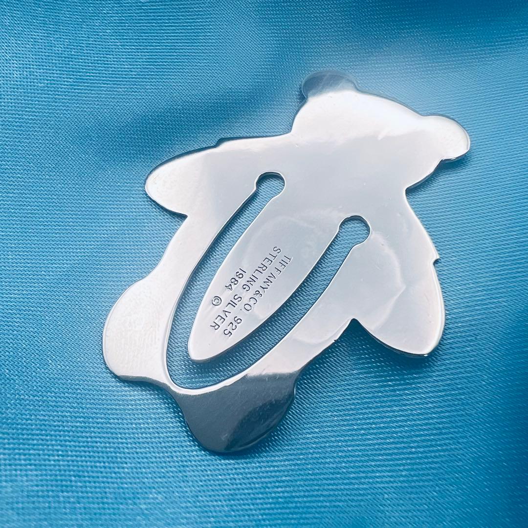 美品　ティファニー　ブックマーク　シルバー　テディベア　ヴィンテージ