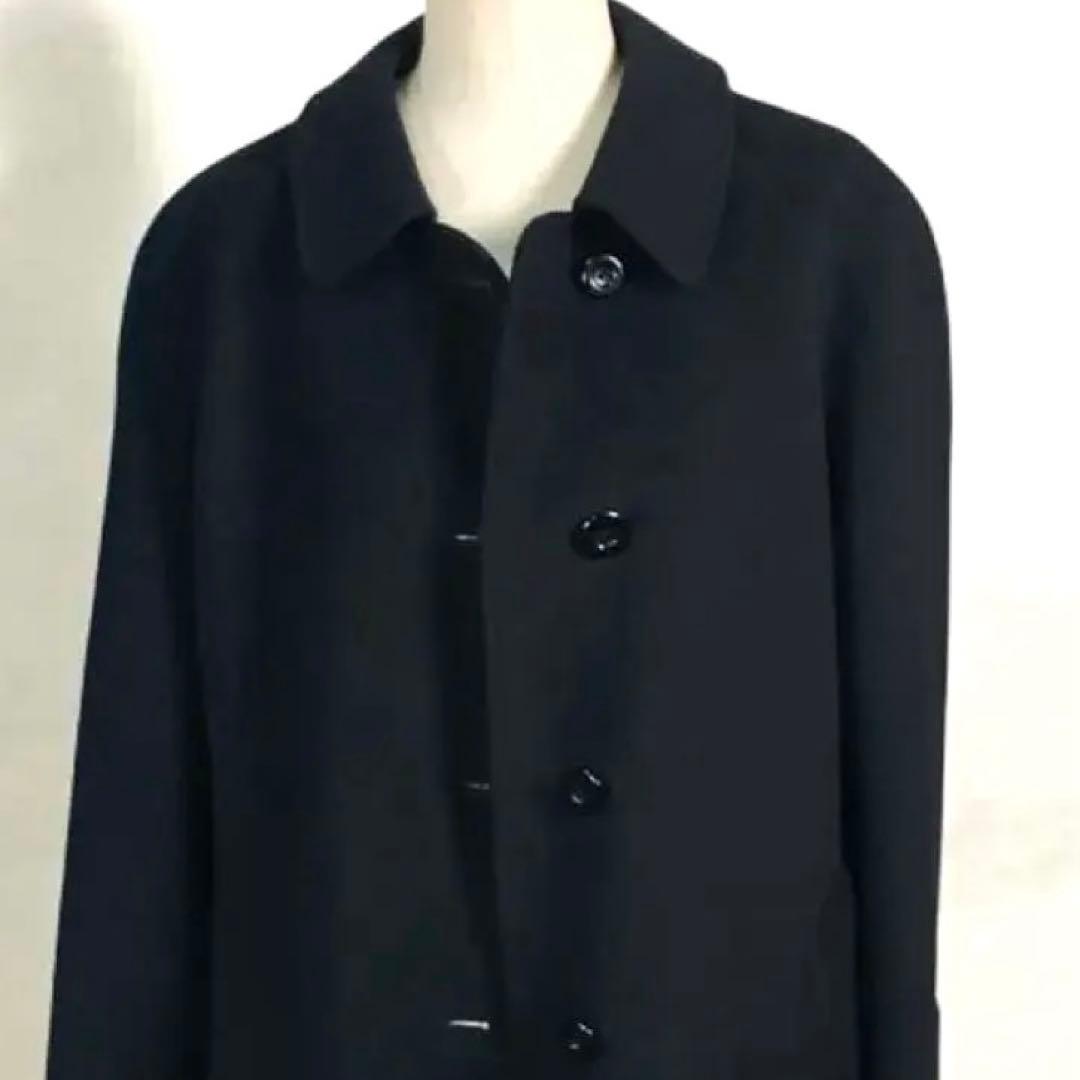 Burberrys ステンカラーコート カシミア混 ビンテージ 黒　M ウール