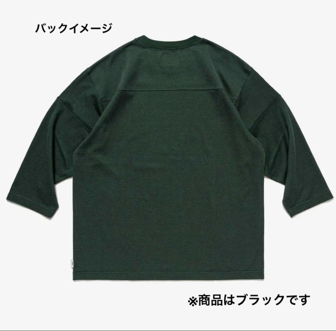 WT VUA 96 ブラック 七分袖カットソー