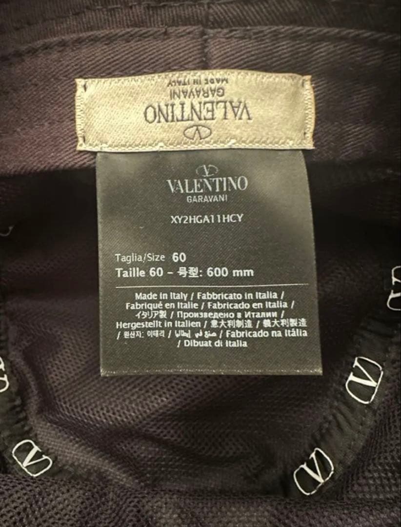 VALENTINO バケットハット 黒 サイズ60