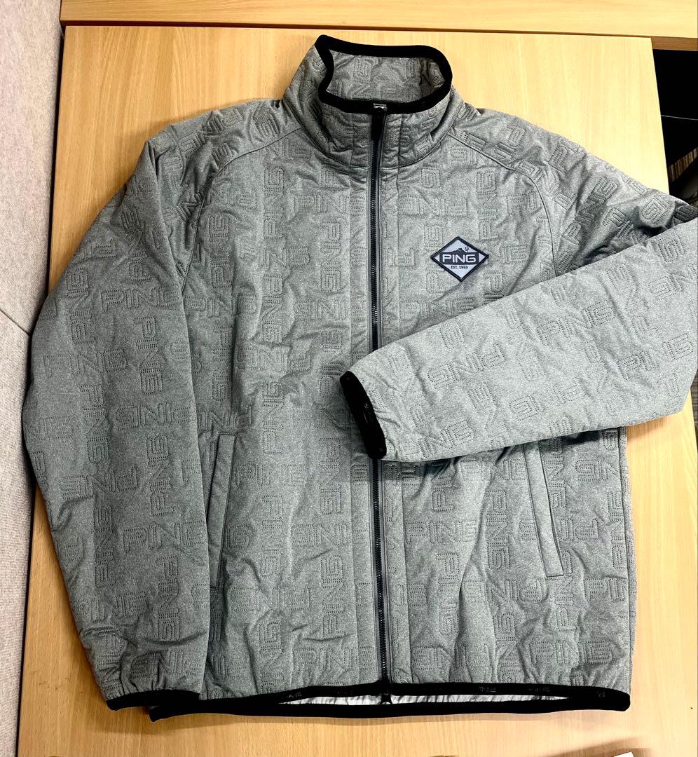 定価17,600円 PING ピン 防風 撥水 中綿 ブルゾン M グレー