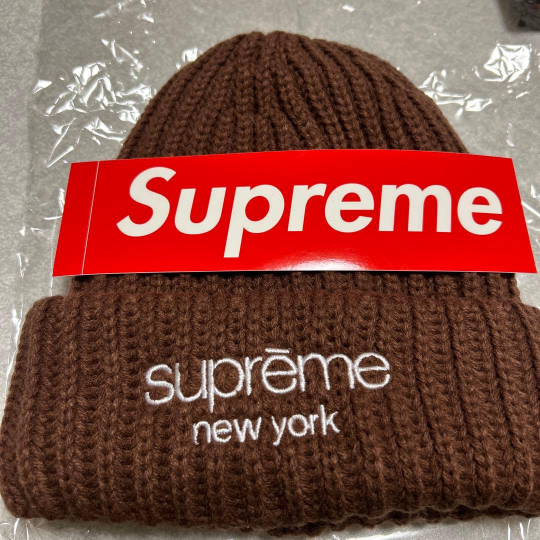 Supreme ニット帽 ブラウン