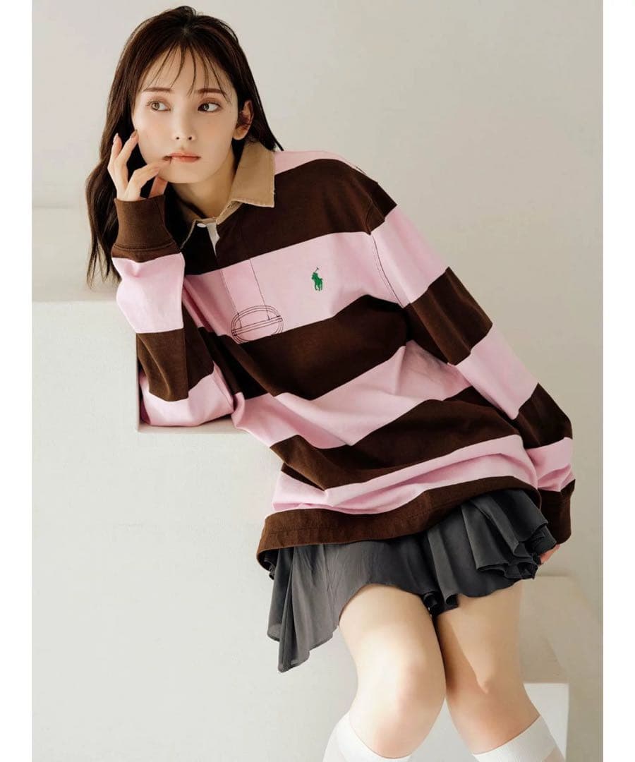 SNIDEL POLO RALPH LAUREN ラグビーシャツ