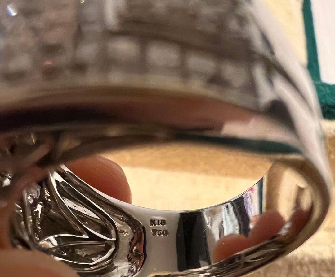 S*A様 遺品整理 K18 パヴェ リング