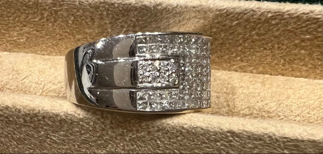 S*A様 遺品整理 K18 パヴェ リング