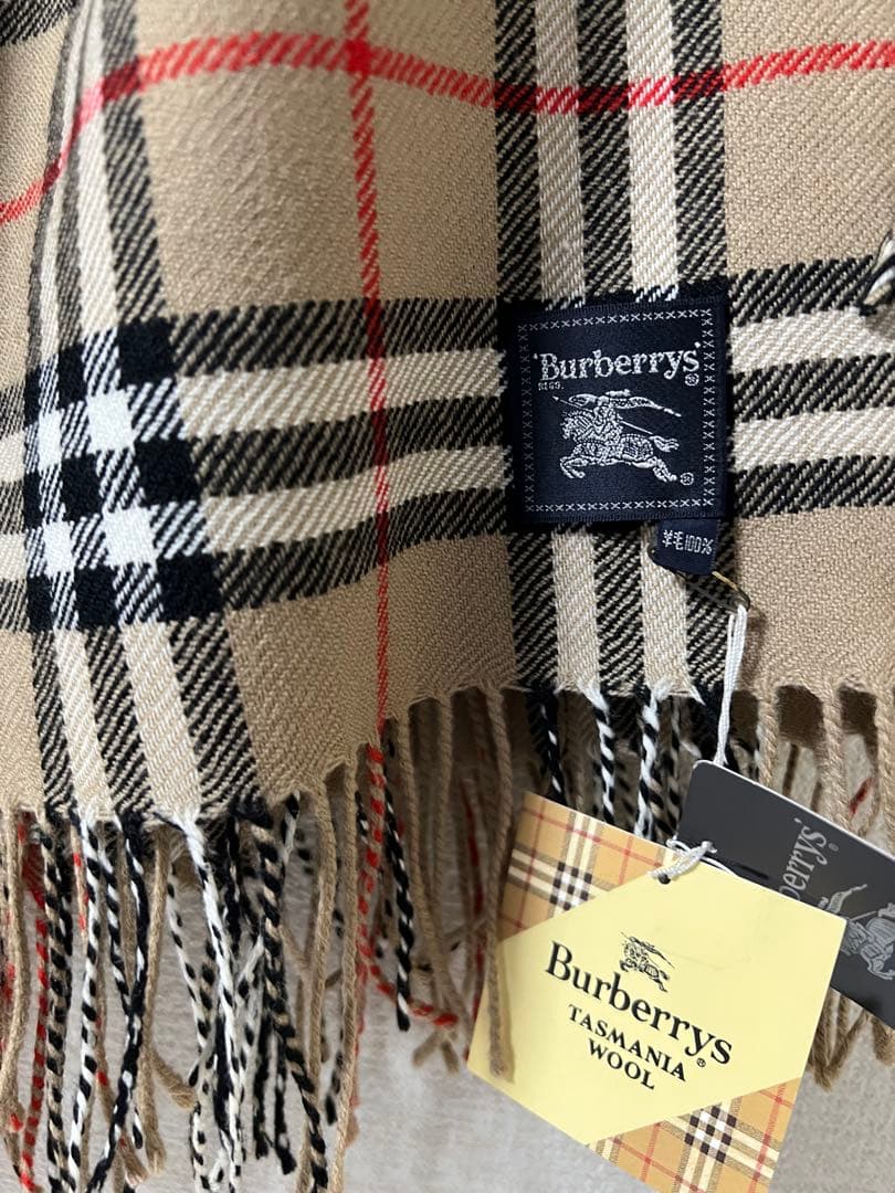 新品 大判 Burberrys ノバチェック ストール タスマニアウール