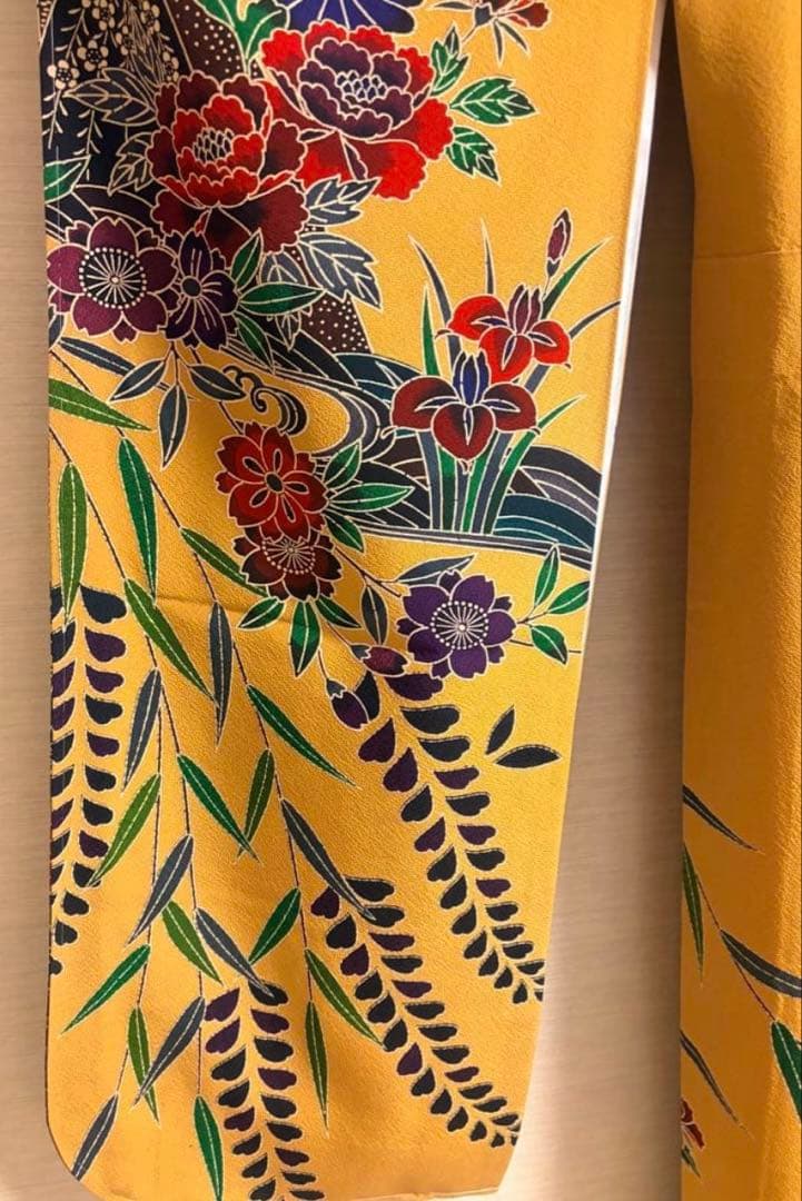 Ｋ*ａ様 【新品未使用品】紅型 振袖 長襦袢＋袋帯(使用品)セット