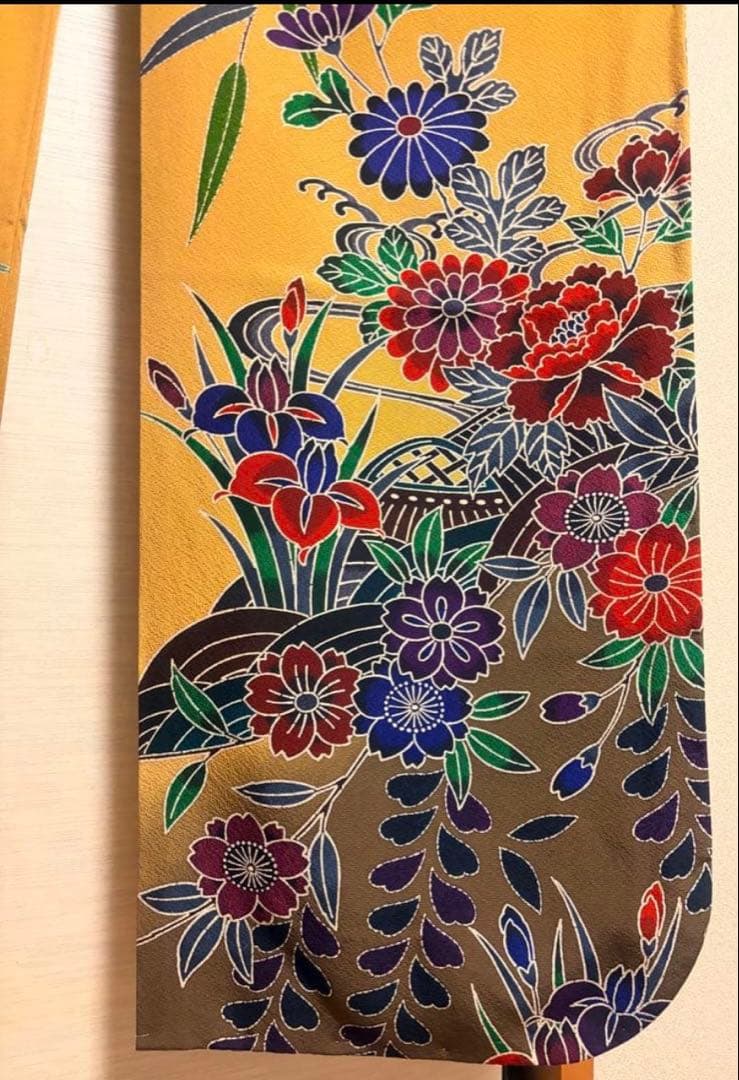 Ｋ*ａ様 【新品未使用品】紅型 振袖 長襦袢＋袋帯(使用品)セット