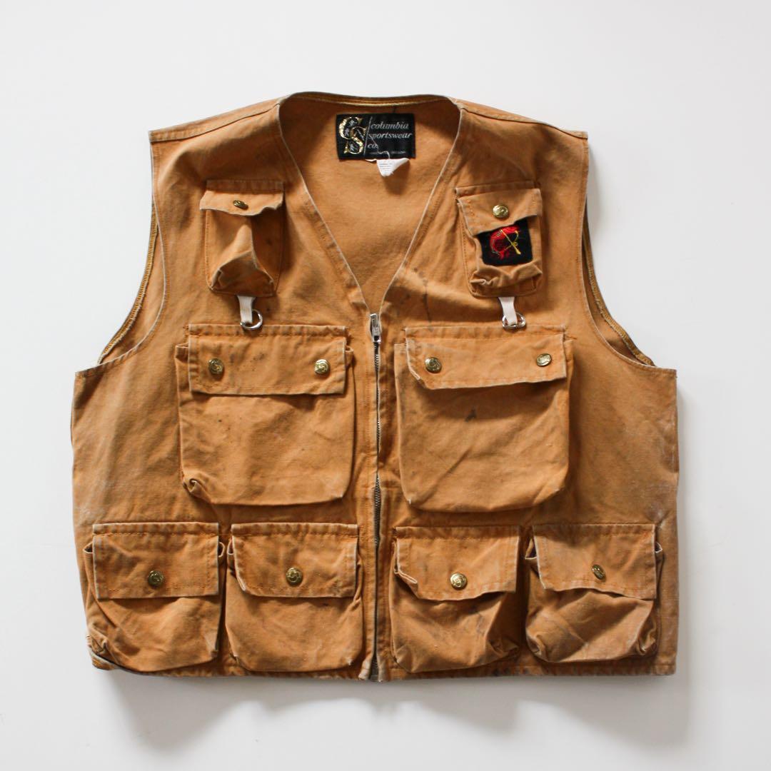 70s Columbia フィッシングベスト ダック地