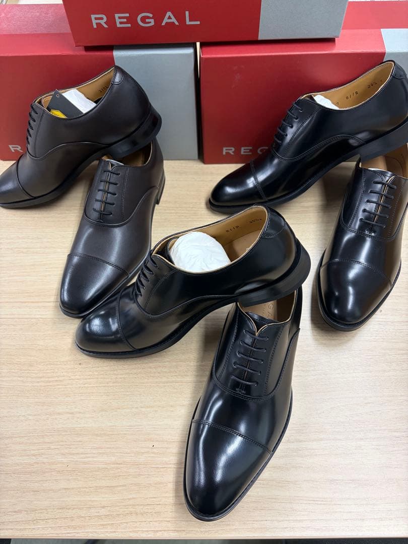 REGAL紳士革靴24.5cm3足セット
