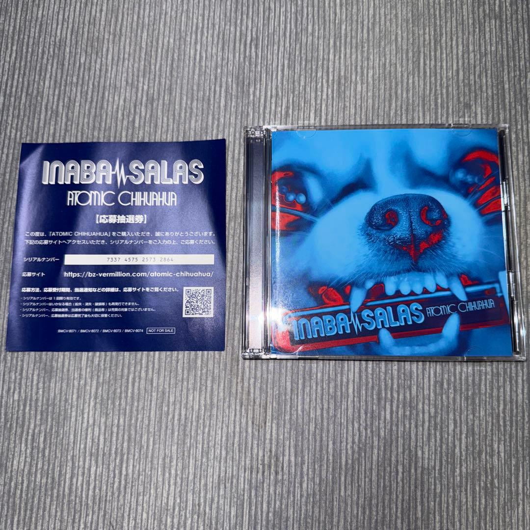 INABA/SALAS サイン色紙 CD(特典DVD)付き稲葉浩志B'z