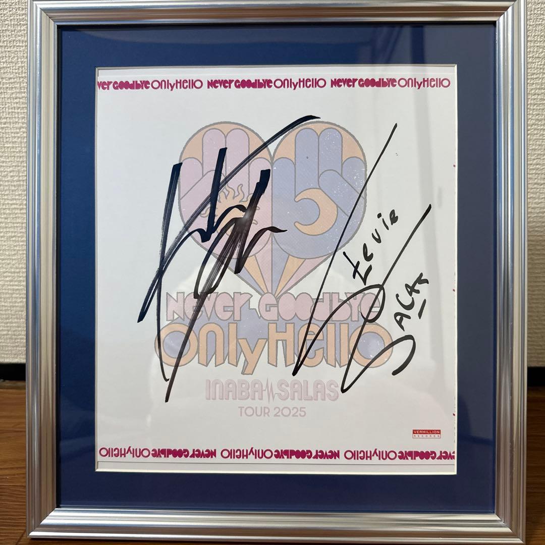 INABA/SALAS サイン色紙 CD(特典DVD)付き稲葉浩志B'z