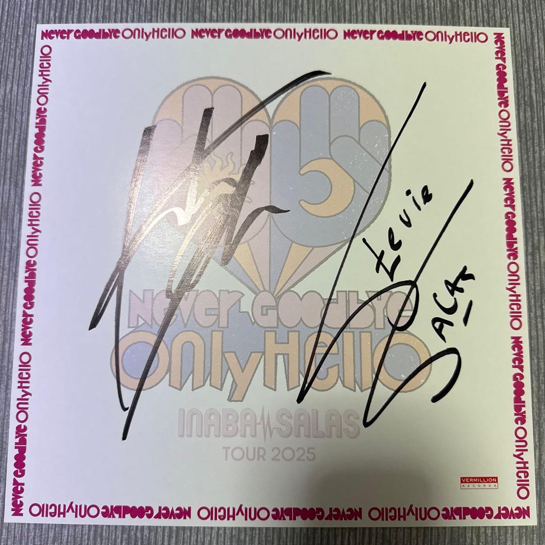 INABA/SALAS サイン色紙 CD(特典DVD)付き稲葉浩志B'z