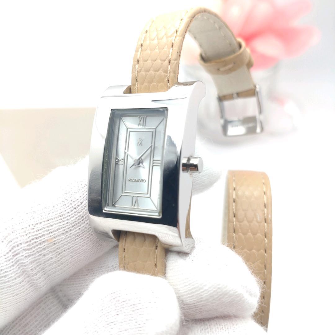 《稼働品》ミキモト★クォーツ 腕時計★2重巻き★レディース★管理 752.