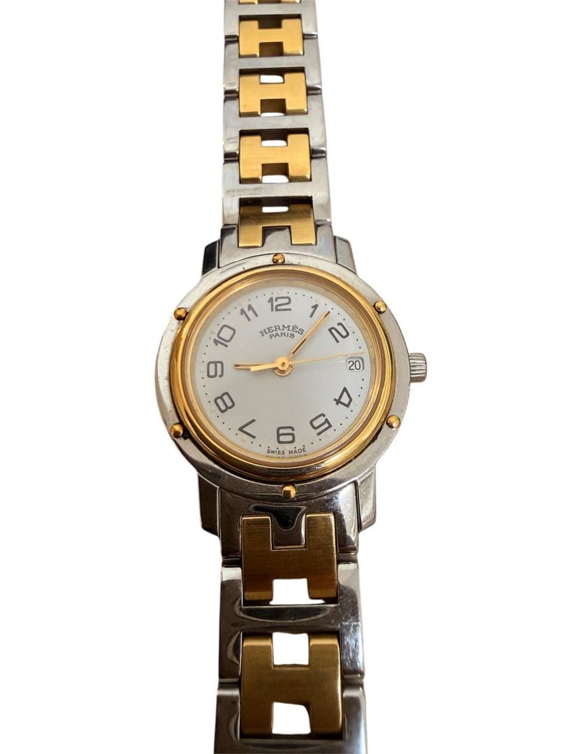 【美品】エルメス時計 クリッパー レディース