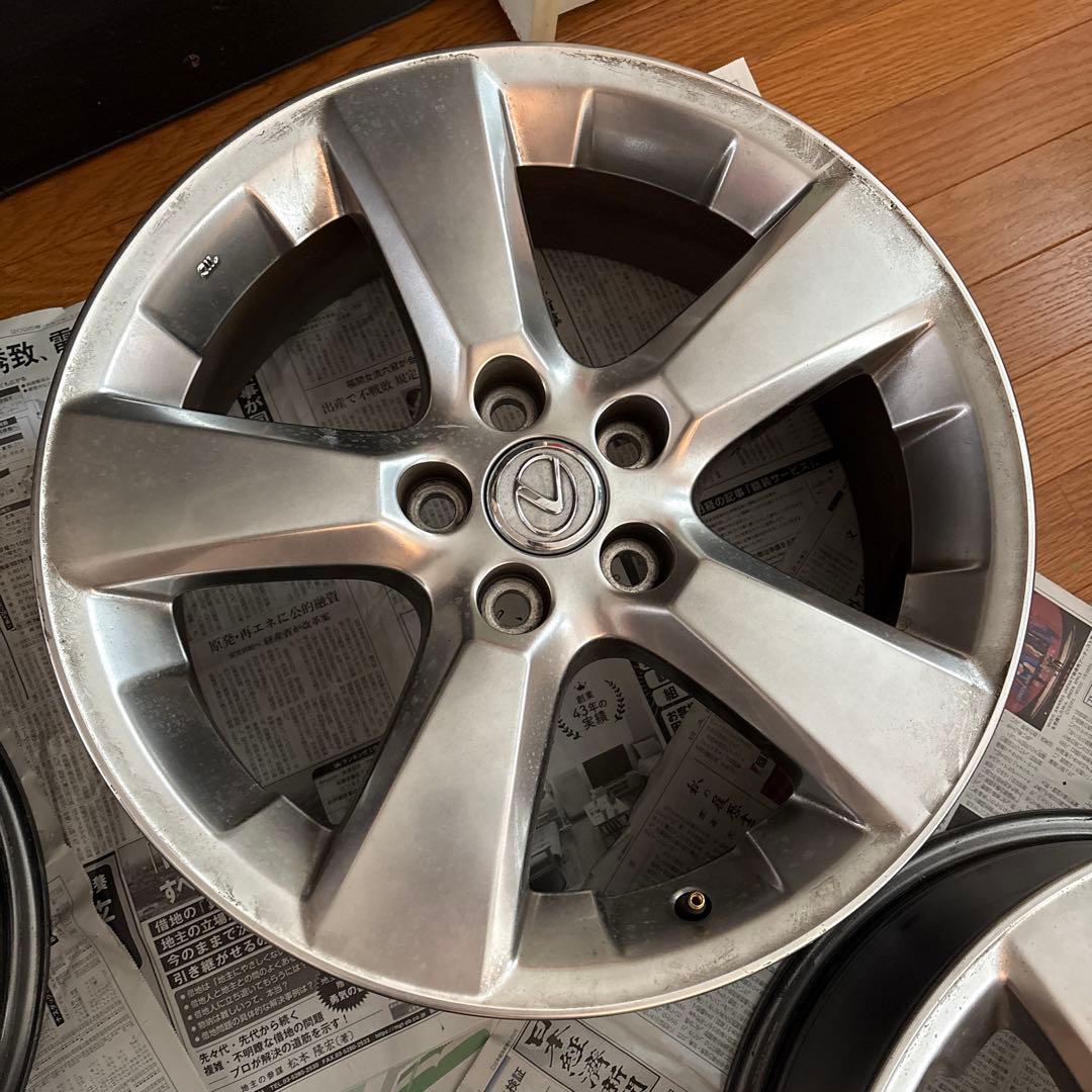レクサス18インチ アルミホイール　シルバー