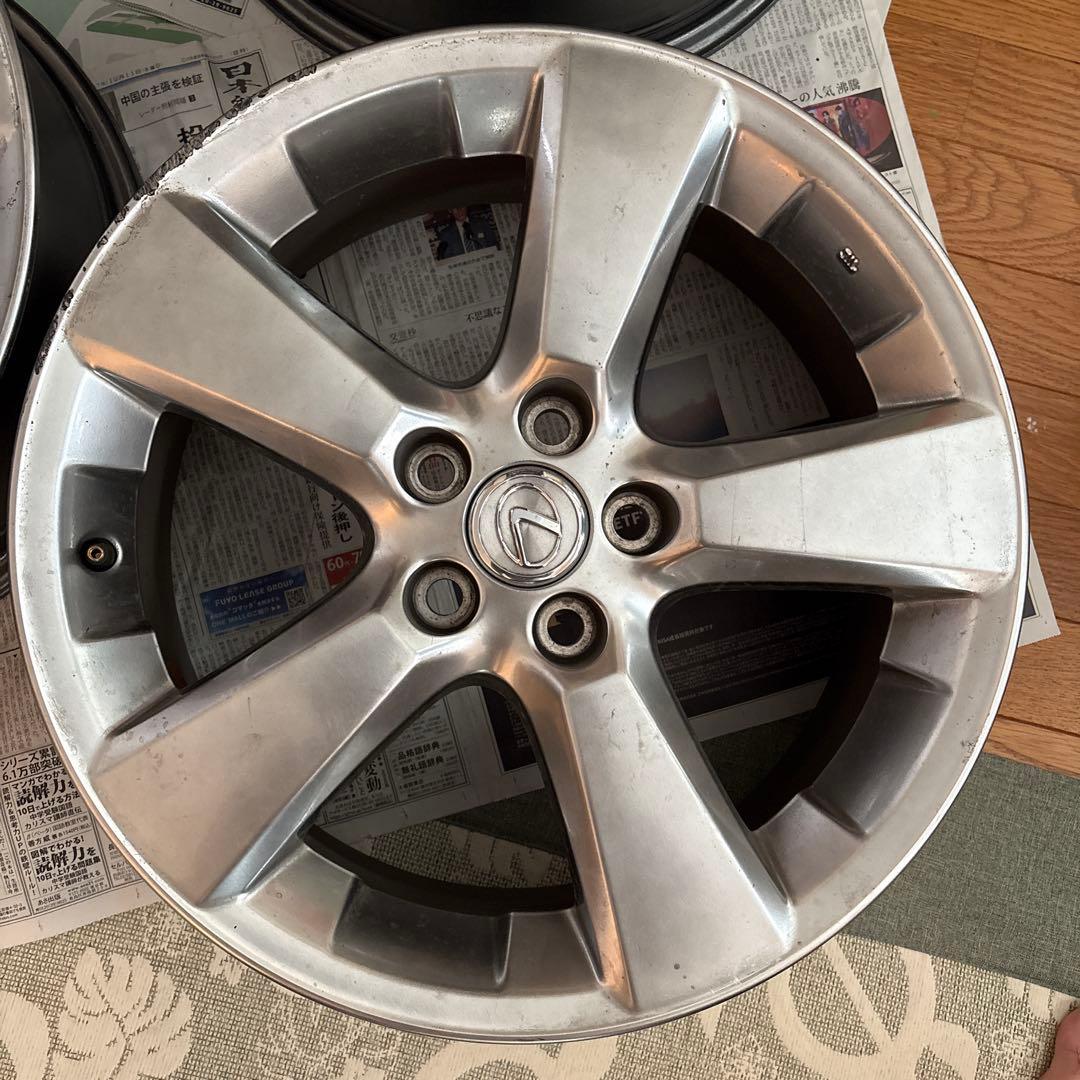 レクサス18インチ アルミホイール　シルバー