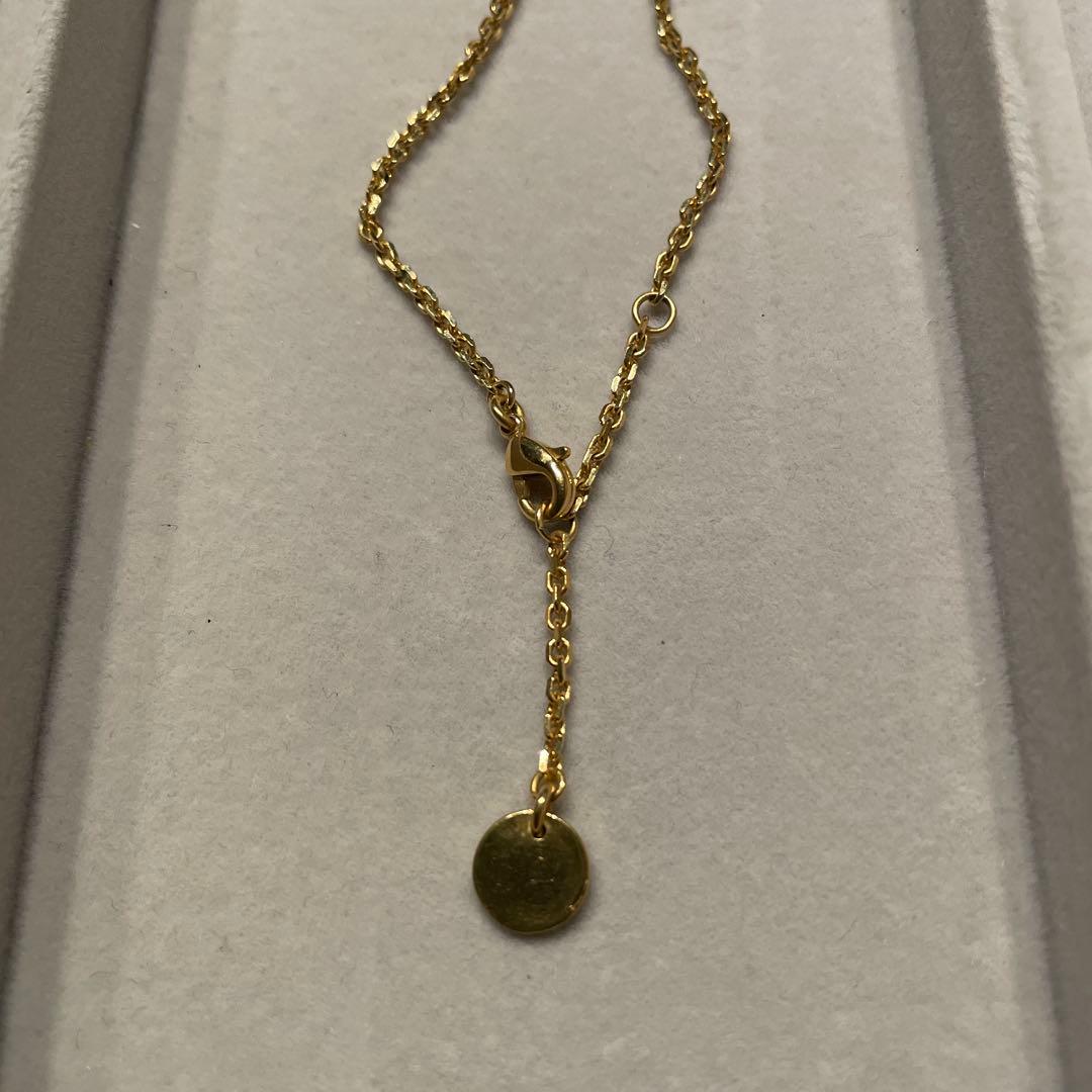 【美品】Dior ネックレス　Y型モチーフ付き