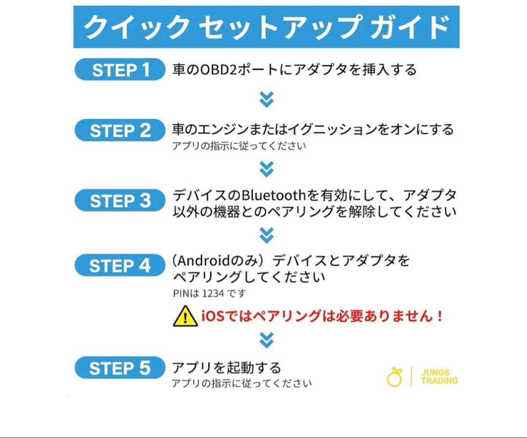 UniCarScan UCSI-2100OBD2Bluetooth4.0アダプタ