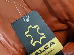 235　新品未使用タグ付保管品　ミンク　ラムレザー　ポンチョコート　ベルト