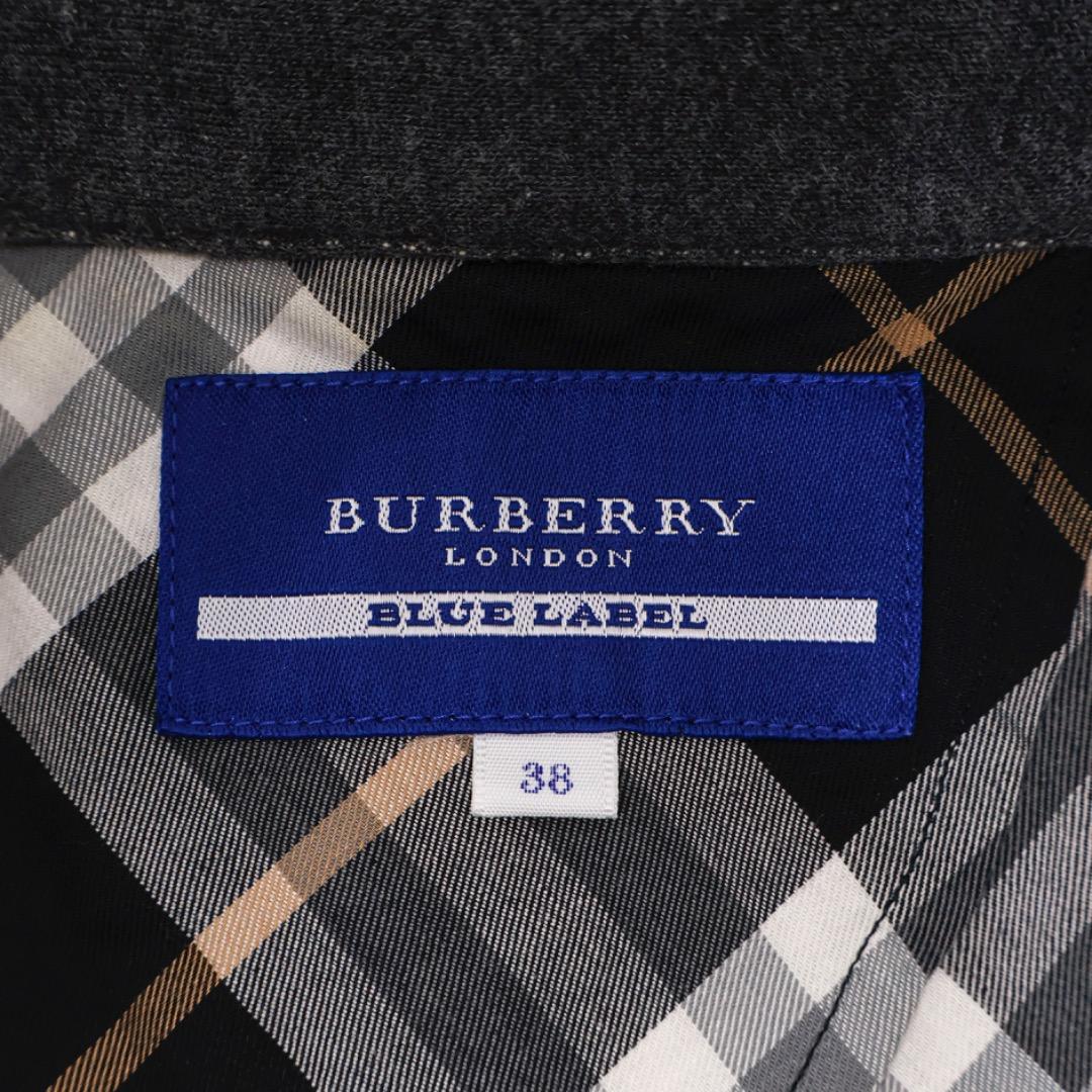 H3550-23◾️バーバリー　ダブルボタン　ピーコート風ジャケットノバチェック