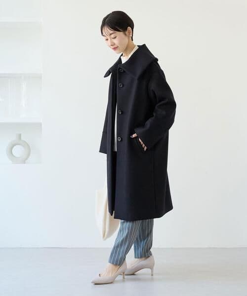 ＜SPINTOシリーズ＞ メルトン ビッグカラー コート